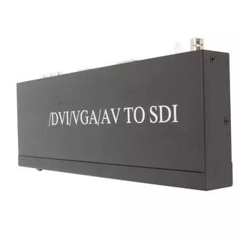Multi Video Format to SDI Converter HD 3G SDI 1080P60 HD Multimedia Interface DVI VGA AV to SDI EU Plug