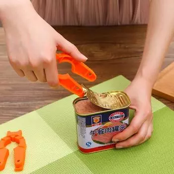 Multifunction Handy Jars Creative Non-slip Gadgets Cooking Can Bottle Kitchen Tools Plastic Opener оранжевый