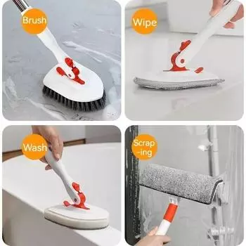 Multifunctional Board Brush, Bathroom Cleaning Brush, Floor Seam Bathtub Brush, Bathroom Shower Tile Brush, Sponge Wipe
