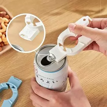 Multifunctional Bottle Opener Plastic Can Opener Water Bottle Gripper Jar Lid Remover Weak Hand Senior Elderly Kitchen Gadgets белый