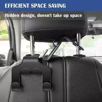 Multifunctional Car Hooks with Car Phone Holder 2 in 1 Auto Hooks for Purses and Bags Phone Mount Car Accessories Interior
