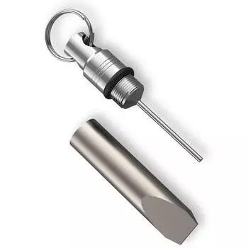 Multifunctional Card Extractor Small Titanium Alloy Card Removal Needle Keychain Pendant Phone Card Needle Outdoor Tool