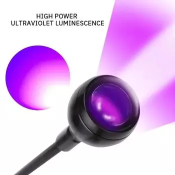 Multifunctional Mini Manicure UV Glue Curing Lamp High Quality with Clip Switch USB Lamp One Lamp Multipurpose Ultraviolet Ray чёрный