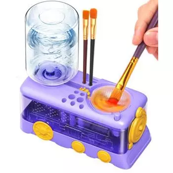 Multifunctional Paint Brush Clean Device Automatic Water Circulation Paint Brush Rinser Artists