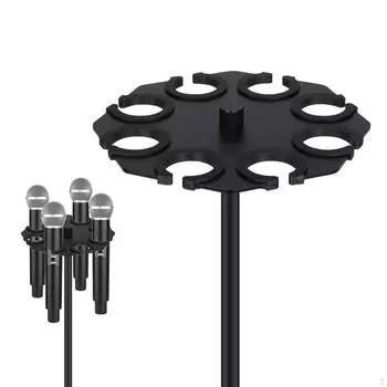 Multiple Holder Multi Mic Display for Music Stand Dynamic Organizer Tray Studio