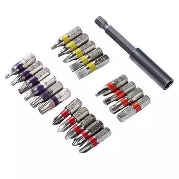 Multiple Ratcheting Screwdriver Set: 21 in 1 Multiple Bits with 75mm Extension Handle for Everyday Household Use