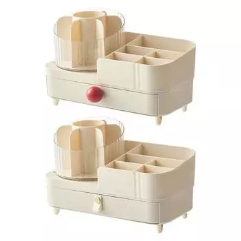 Multipurpose Rotating Makeup Organizers with Adjustable Designs Layers for Efficient Storage of Beauty Products