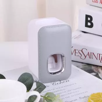 Multipurpose Toothpaste Dispenser Fashion Plastic Automatic Toothpaste Squeezer Dust-proof Punch-free Toothpaste Holder Shower белый