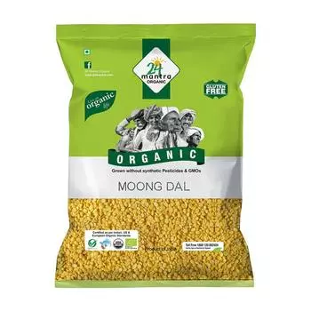 Мунг Дал (500 г), Moong Dal, 24 Mantra Organic