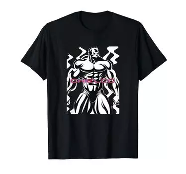 Мужская/женская футболка Muscle Boost Design чёрный