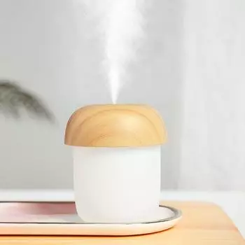Mushroom Humidifier Air Humidifier Aromatherapy Humidifiers Diffusers Essential Oil Diffuser Home Car Air Purifier silent gift белый