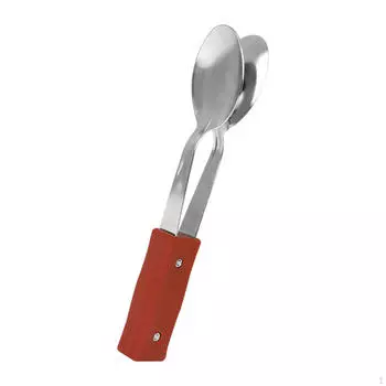 Music Spoon with Handle Portable Lightweight Enlightenment Folk Percussion Instrument