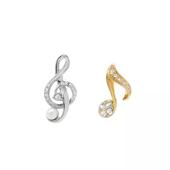 Musical note brooch 2 piece set VBMV4792 XG [Vendome Boutique]