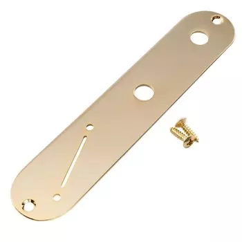 Musiclily Pro 32 мм стальная панель управления Telecaster с узким отверстием и угловым типом переключателя для электрогитары Tele TL Gold, золотой
