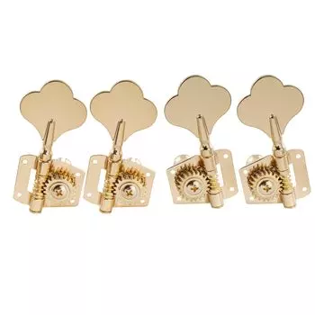 Musiclily Pro L2 R2 Bass Peg для электрической золотой + 4-струнной бас-гитары, золотой
