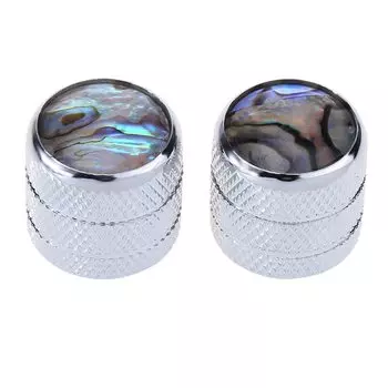 Musiclily Pro метрический размер Avalon Top Dome металлические ручки для Telecaster Electric Chrome гитары/баса, (Набор 2)