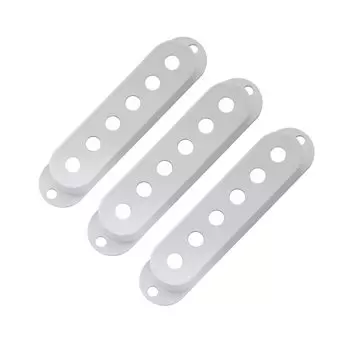 Musiclily Pro Strat Pickup Cover Set Pitch ST Single PU Cover for Strat Electric Aged White of 10.5mm USA/Mexico Guitar, (Set 3)