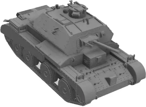 Mussini WW2 British A13 Cruiser Tank Resin Kit 1/100 Mk.IV (2 pieces) MM100-011 (Tank)