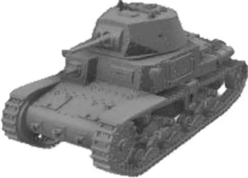 Mussini WW2 Italy Fiat Ansaldo Medium Tank 2nd Series Resin Kit 1/72 M13/40 MM072-023 (Tank)