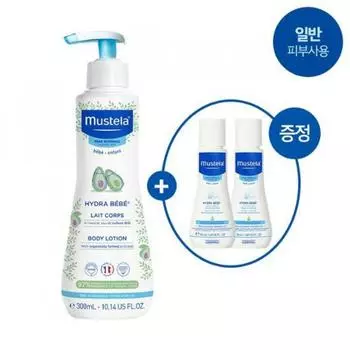 Mustela Hydra Bebe лосьон для тела 300 мл специальный 300 мл+ 50 млx2 шт.