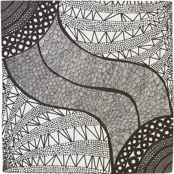 Musubi Furoshiki 50 см, стиль ар-брют, угольно-серый, сделано в Японии 20461-101