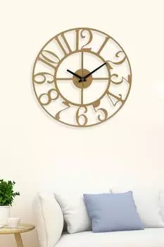 Muyika Asian Gold/Tumbled Color Новая коллекция Декоративные металлические настенные часы 41x41 см Mds-41