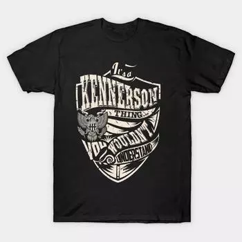 Мужчины Черная футболка с принтом Super Large TShirt It-a-kennerson-thing No-Cut Transfer Paper Печати Хлопковая футболка S чёрный