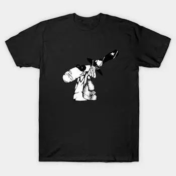 Мужчины Черная футболка с принтом Super Large TShirt the-magic No-Cut Transfer Paper Печати Хлопковая футболка S чёрный