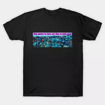 Мужчины Черная футболка с принтом Super Large TShirt лучше выгореть, чем исчезнуть No Cut Transfer Paper Печати Хлопковая футболка 3XL чёрный