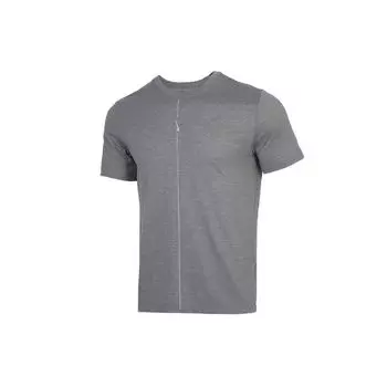 Мужская быстросохнущая футболка с короткими рукавами Nike Yoga Dri-FIT серая CT6477-068 S