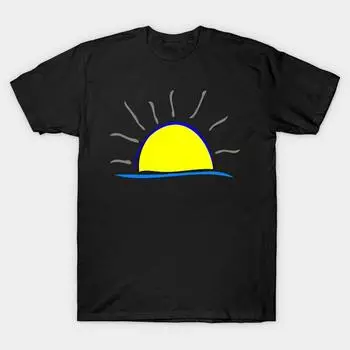 Мужская черная футболка с принтом, очень большая футболка с принтом sunrise No-Cut Transfer Paper Print, хлопковая футболка L чёрный