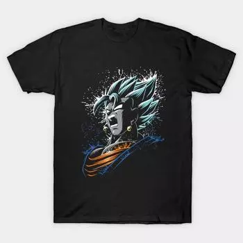 Мужская черная футболка с принтом, очень большая футболкаDRAGON BALL, хлопковая футболка с принтом на бумаге для переноса без вырезания L