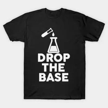 Мужская черная футболка с принтом, очень большая футболка с принтом Drop-the-base, без вырезов, с принтом на бумаге для переноса, хлопковая футболка 4XL чёрный