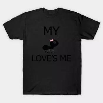 Мужская черная футболка с принтом, очень большая футболка my-ant-love-me, хлопковая футболка с принтом на бумаге без вырезов 5XL чёрный