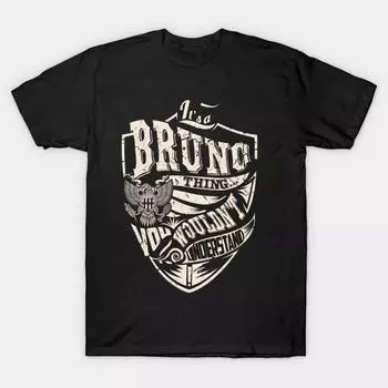 Мужская черная футболка с принтом, очень большая футболка its-a-bruno-thing, без вырезов, с принтом на бумаге для переноса, хлопковая футболка 5XL чёрный
