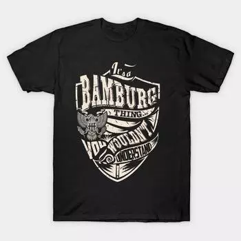 Мужская черная футболка с принтом, супербольшая футболка its-a-bamburg-thing, без вырезов, с принтом на бумаге для переноса, хлопковая футболка S чёрный