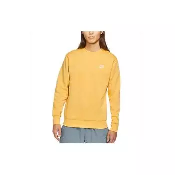 Мужская флисовая толстовка с круглым вырезом Nike Sportswear Club, желтая BV2663-761 L
