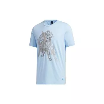 Мужская футболка Adidas Graphic Martial Arts Series синяя GF4057 M