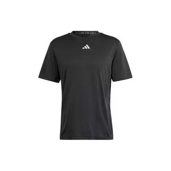 Мужская футболка Adidas Hiit Workout с 3 полосками, черная IL7128 S