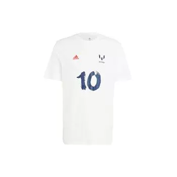 Мужская футболка Adidas Messi Football CNY с рисунком, белая HT5196 XXL