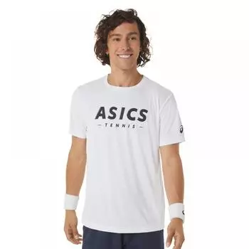 Мужская футболка для тенниса ASICS с рисунком 2041A259100 Мужская круглая футболка с коротким рукавом 095/2041A259100