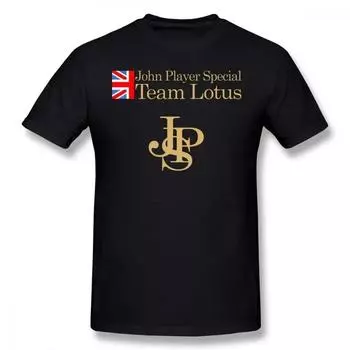 Мужская футболка Elton Senna, рубашка John Pryor Lotus, стильные короткие рукава, хлопковая футболка с графическим принтом, футболка большого размера S