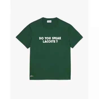 Мужская футболка с принтом lacoste message TH0134 54g 132 00S