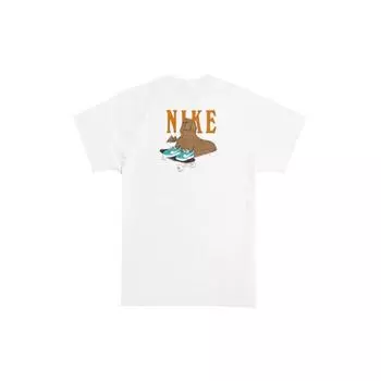 Мужская футболка с рисунком Nike SB Skate Lion Sphinx, белая CU0297-100 XXL