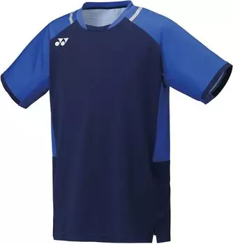 Мужская футболка Yonex с коротким рукавом, игровая, темно-синяя, M, (554)