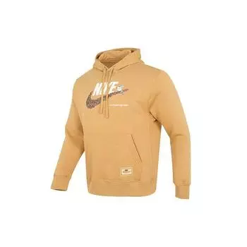 Мужская худи Nike Sportswear с принтом логотипа Cafe Sole, желтый DX6513-722 XL