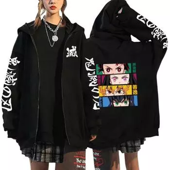Мужская и женская куртка с капюшоном Devil Killer Printed Street Wear, повседневная персонализированная толстовка на молнии Harajuku 2025 XL