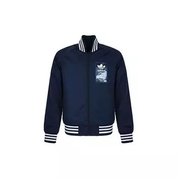 Мужская куртка Adidas Originals Trefoil Rev с логотипом, верхняя одежда, синяя DX4220 XS