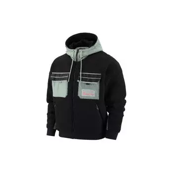 Мужская куртка Jordan Spliced Fleece с капюшоном, черная DQ0385-010 M