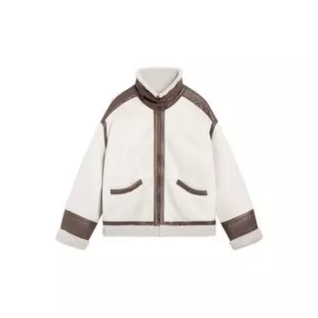 Мужская куртка Li Ning Color Block Zip Up Stand воротник светло-желтый серый AFDT141-3 XXXL